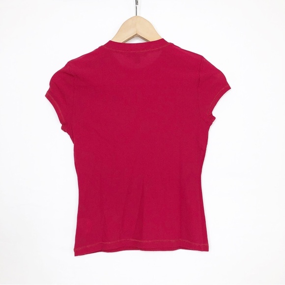 Bebe sport, red, BB logo short sleeve T-shirt ❤️ - Picture 2 of 10